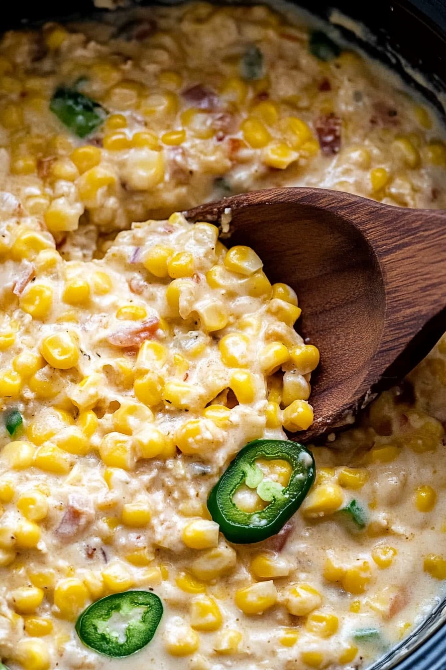 Spicy Slow Cooker Jalapeno Corn Dip
