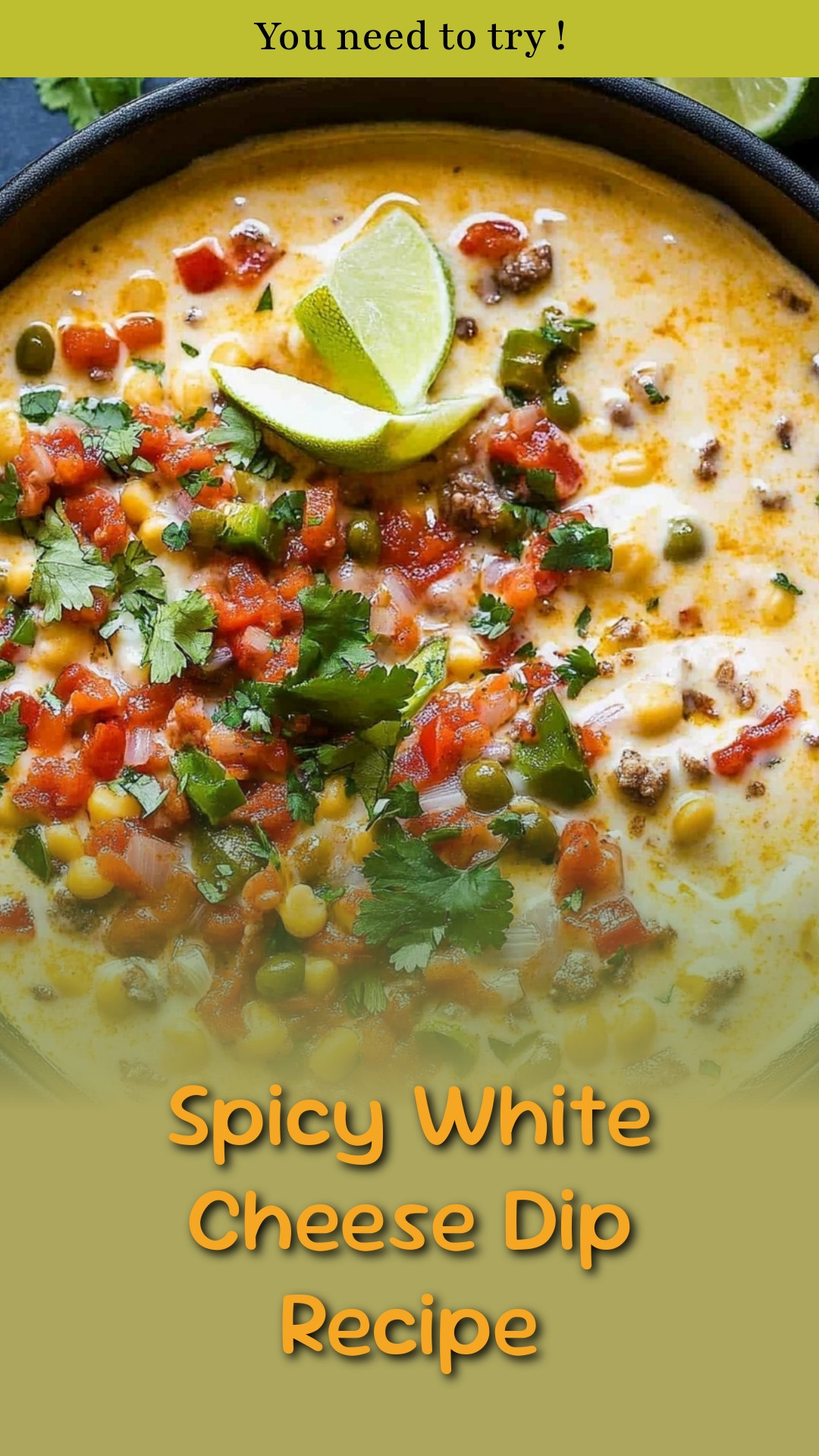 Spicy White Cheese Dip Recipe
