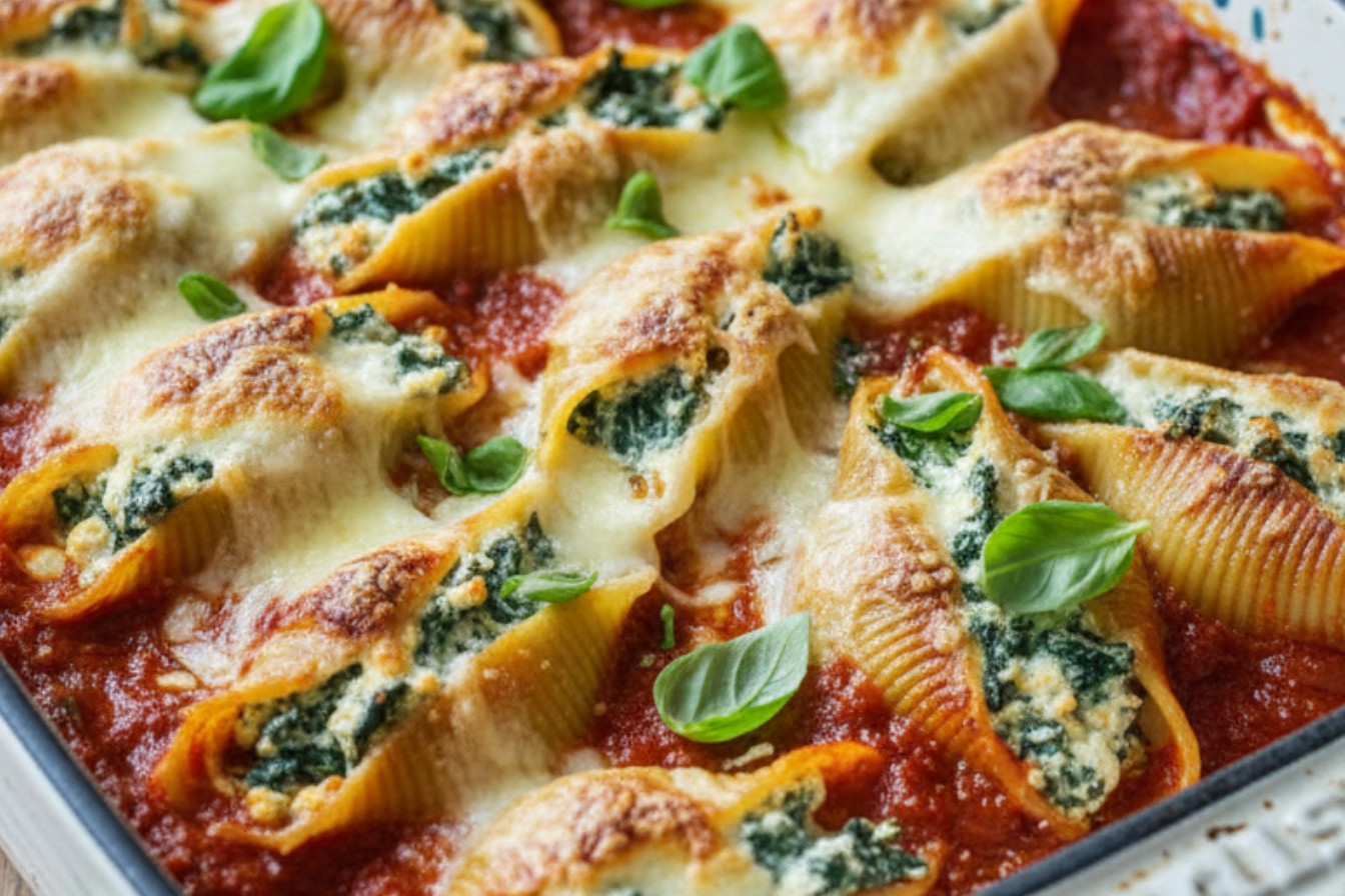 Spinach Ricotta Stuffed Shells Recipe