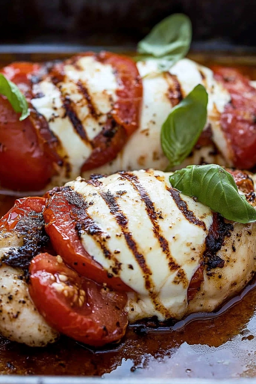 Stuffed Chicken with Tomato and Mozzarella