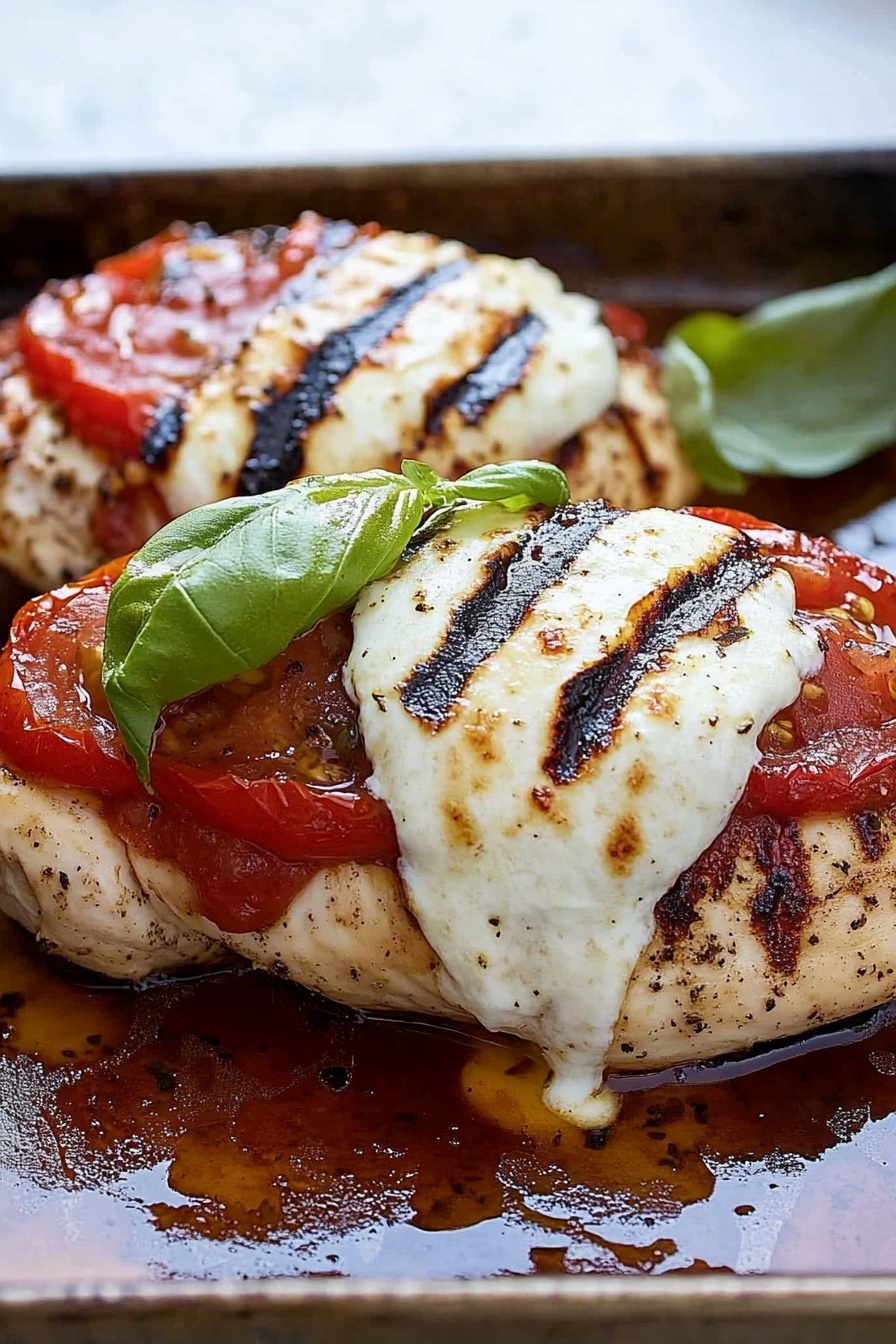 Stuffed Chicken with Tomato and Mozzarella