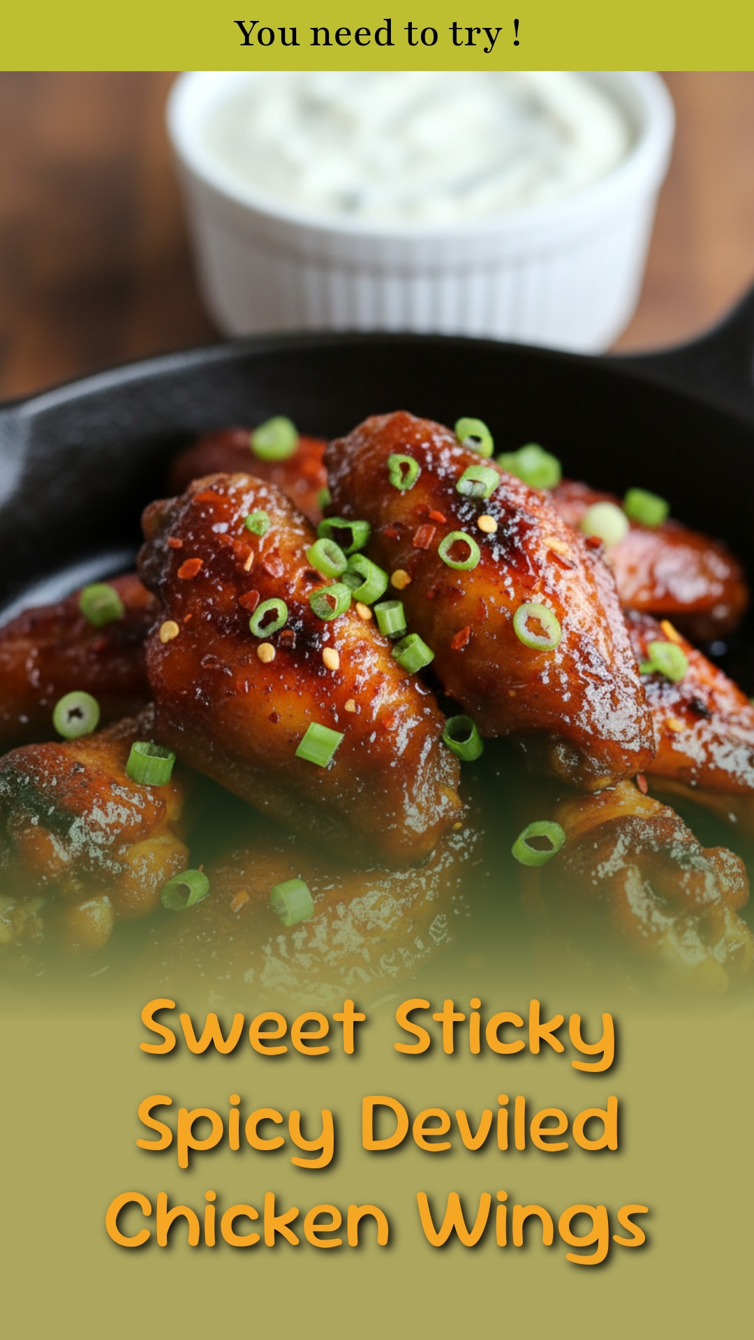 Sweet Sticky Spicy Deviled Chicken Wings