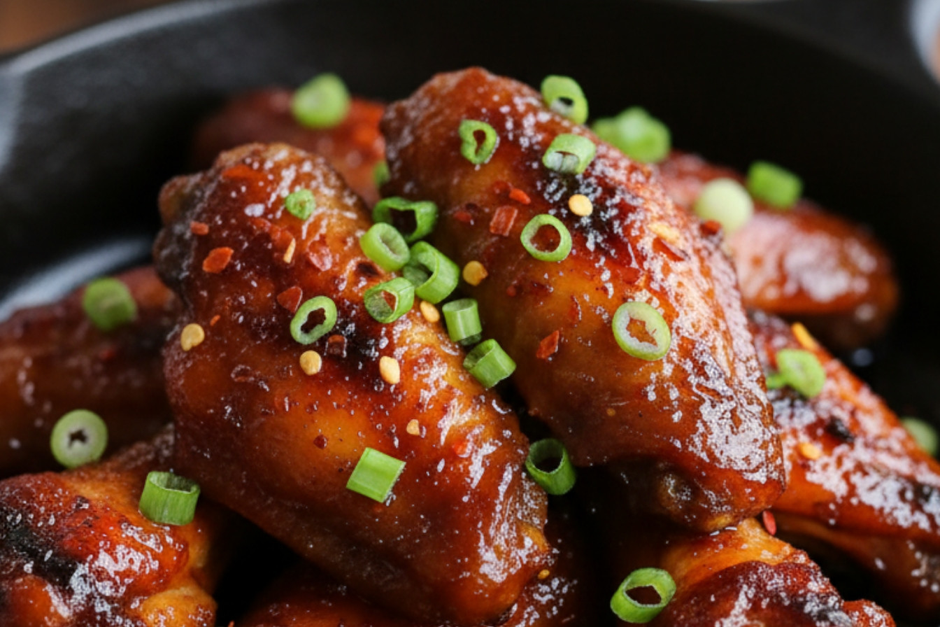 Sweet Sticky Spicy Deviled Chicken Wings