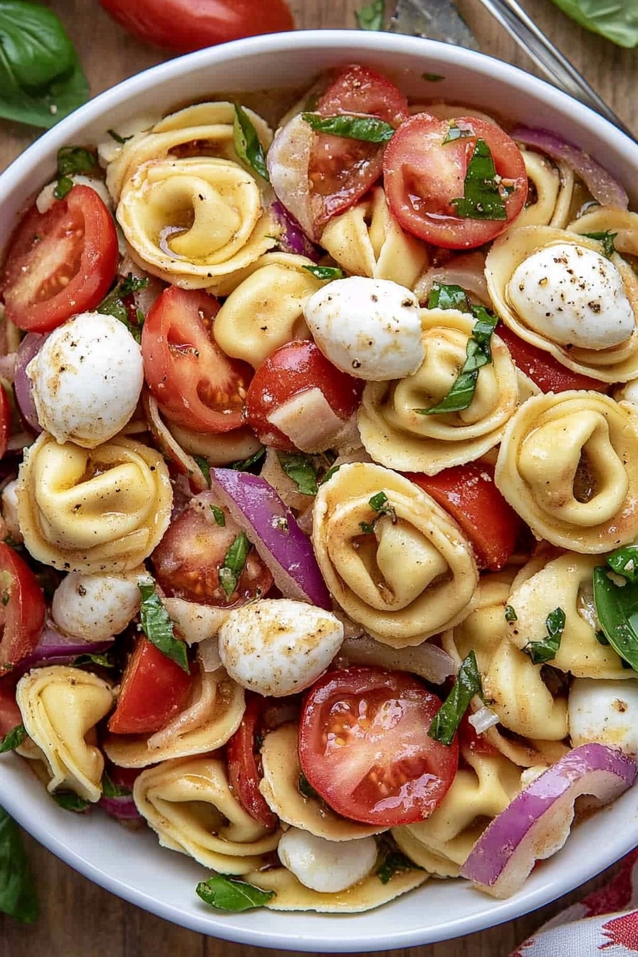 Tortellini Caprese Salad Recipe