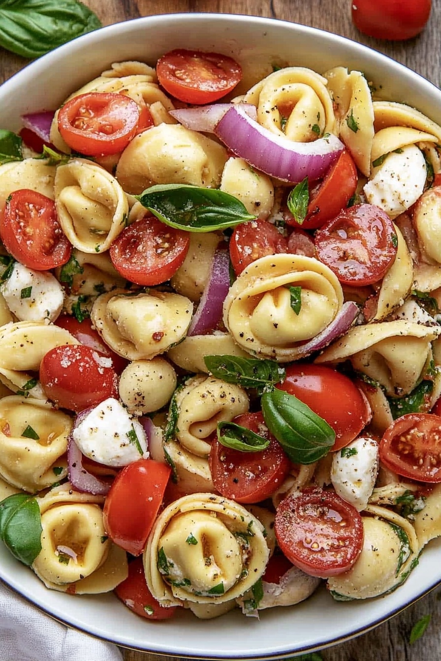 Tortellini Caprese Salad Recipe