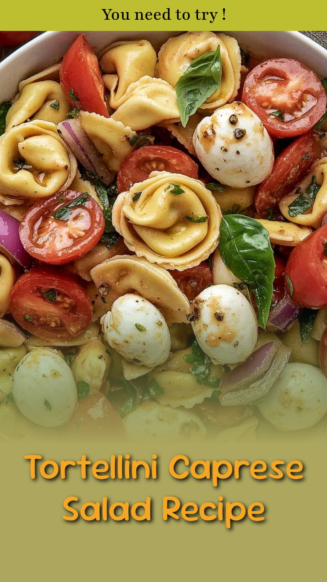 Tortellini Caprese Salad Recipe