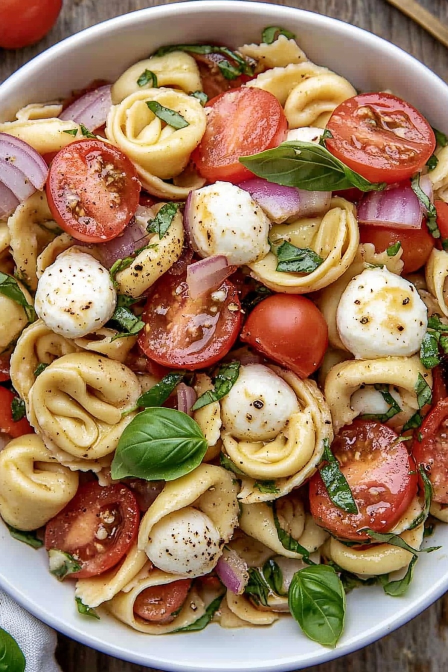 Tortellini Caprese Salad Recipe