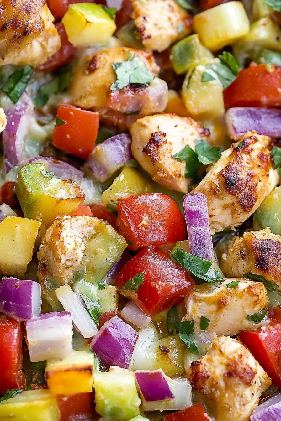 Tropical Chicken Sheet Pan Dinner