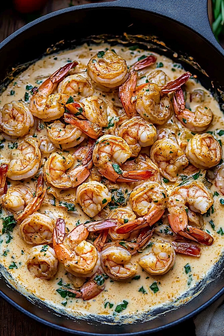 Tuscan Shrimp in Creamy Garlic Sauce