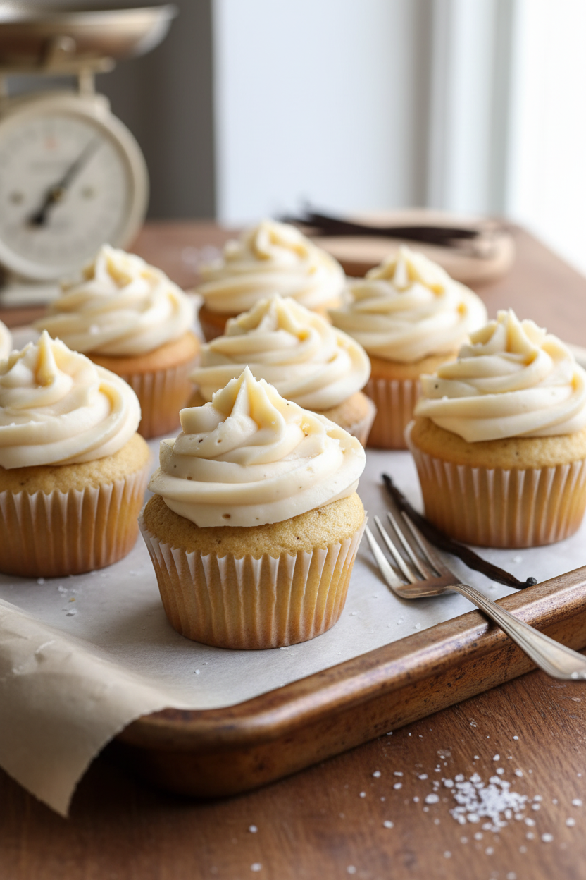Vanilla Bean Brown Butter Cupcakes Recipe