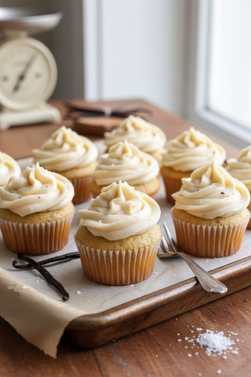 Vanilla Bean Brown Butter Cupcakes Recipe