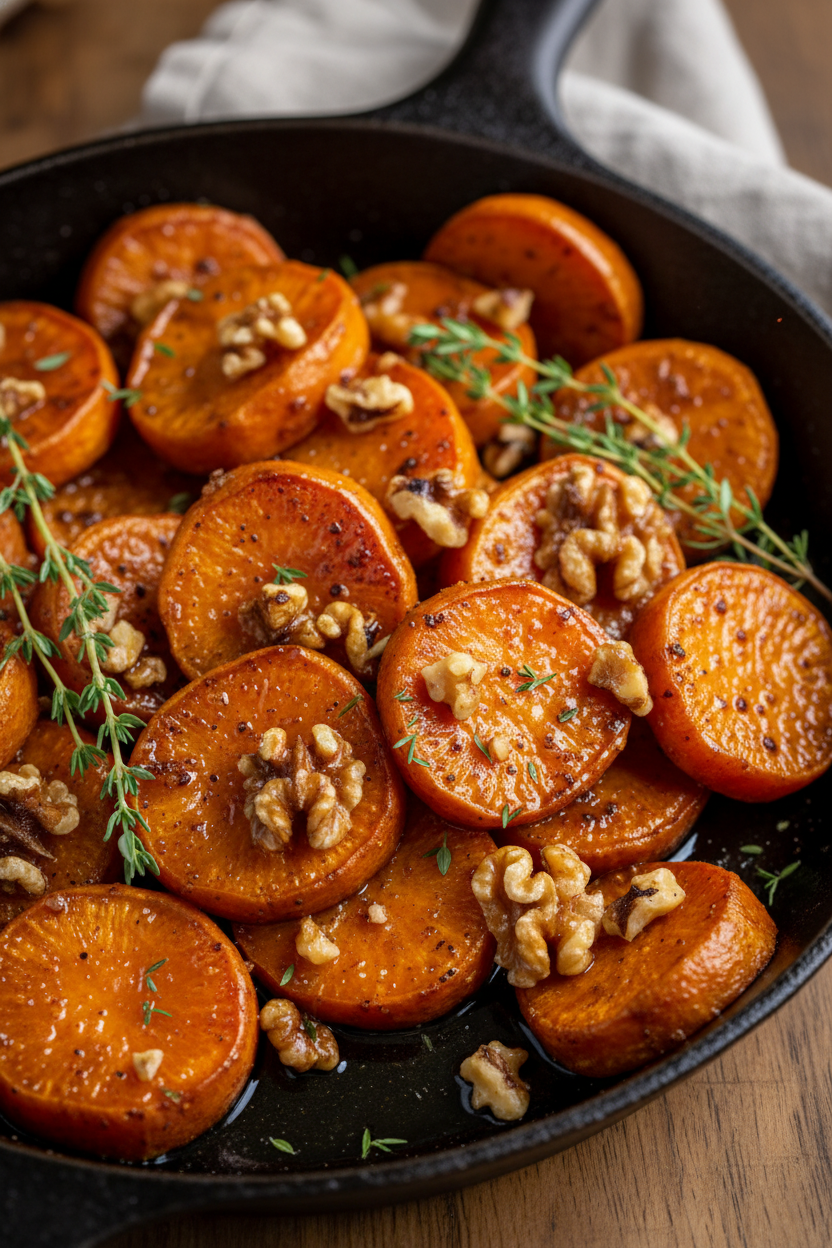 Walnut Maple Roasted Sweet Potato Snack