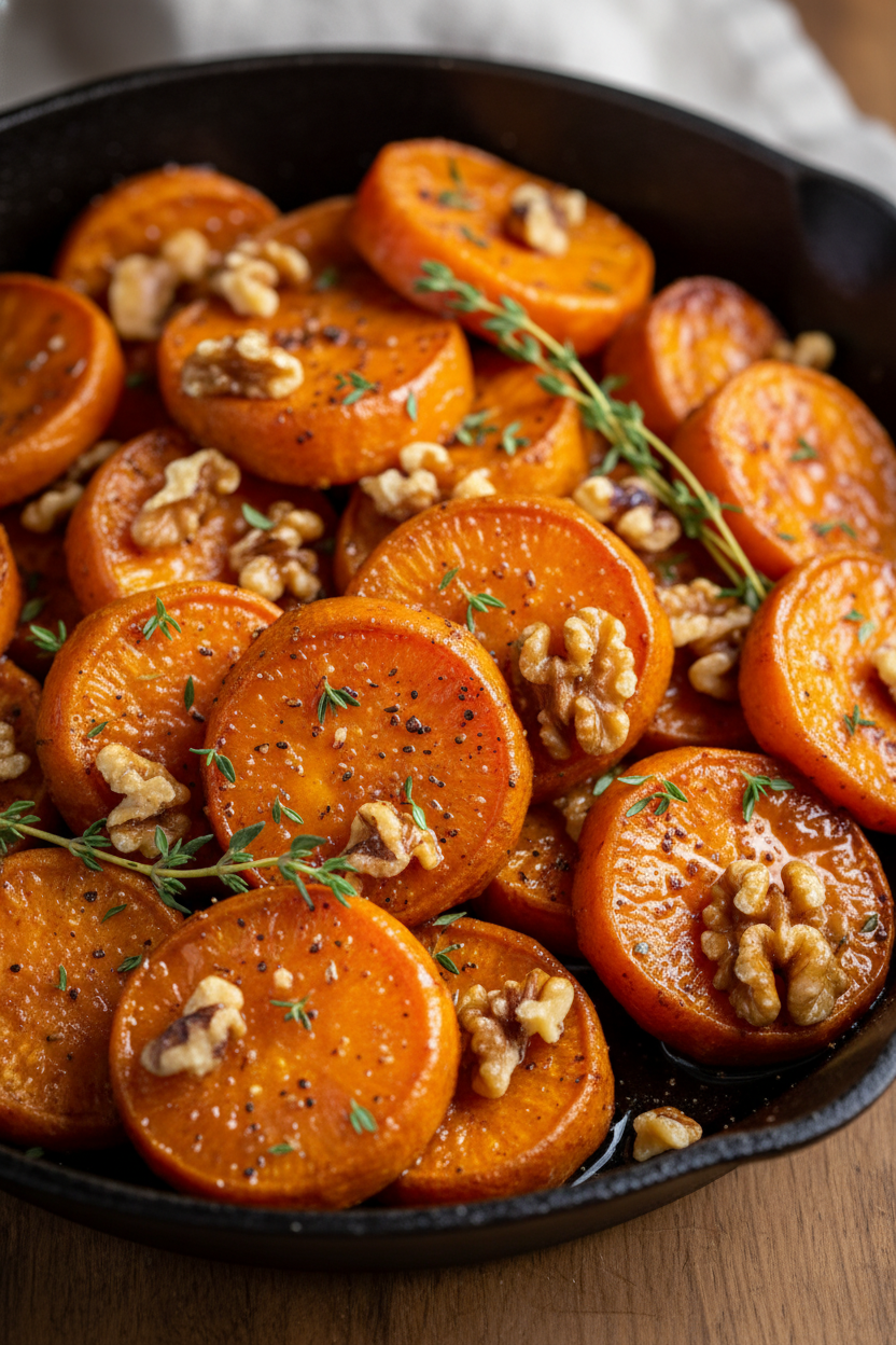 Walnut Maple Roasted Sweet Potato Snack