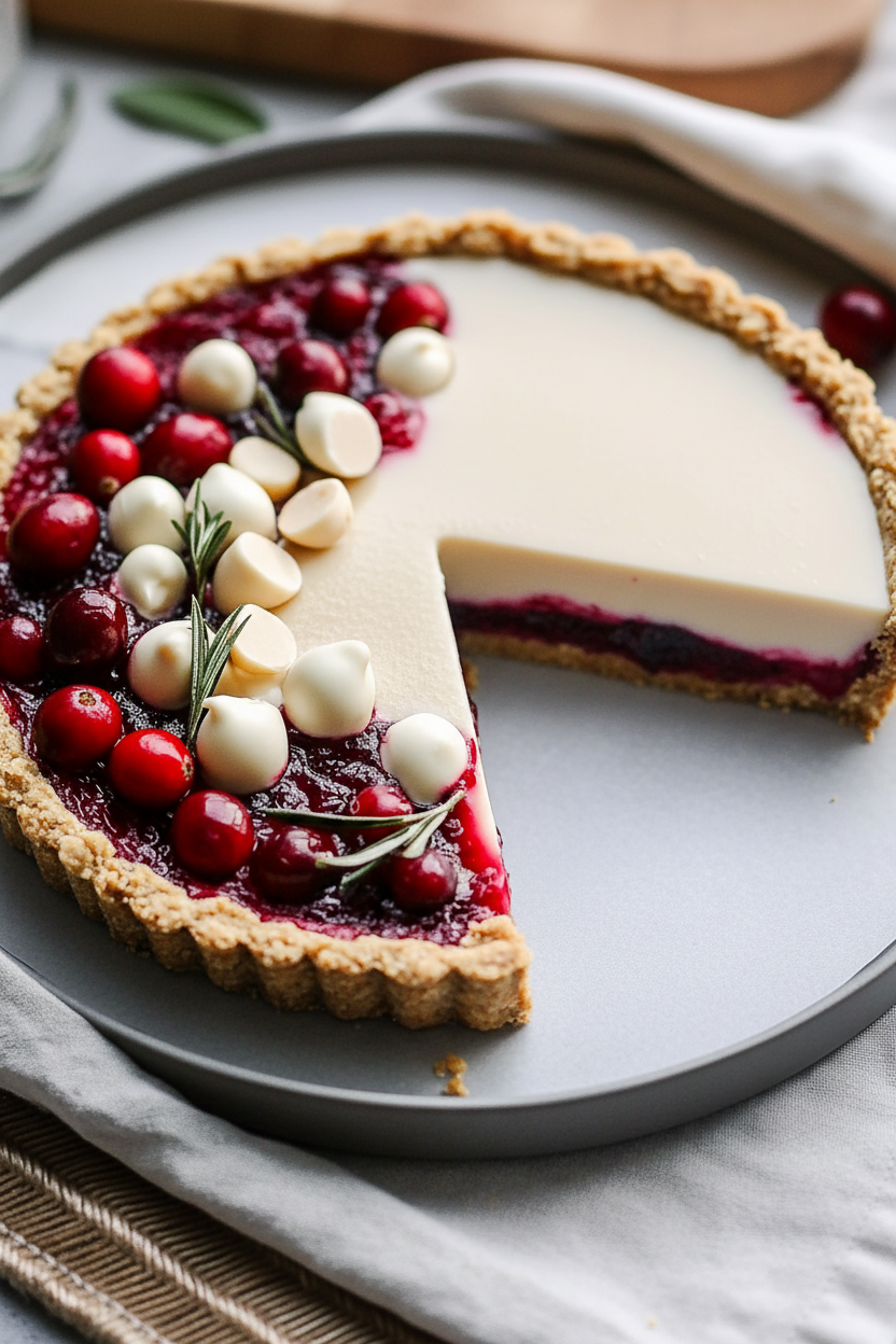 White Chocolate Cranberry Tart Recipe