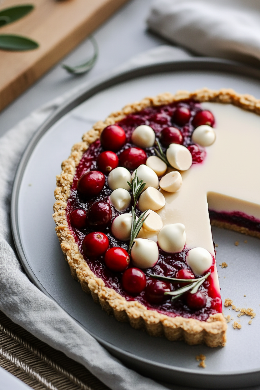 White Chocolate Cranberry Tart Recipe