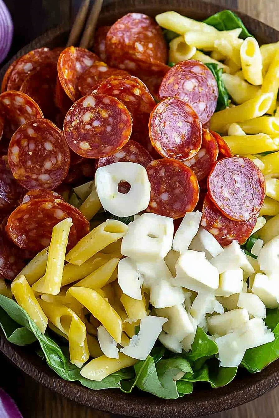 Zesty Pepperoni Pasta Salad