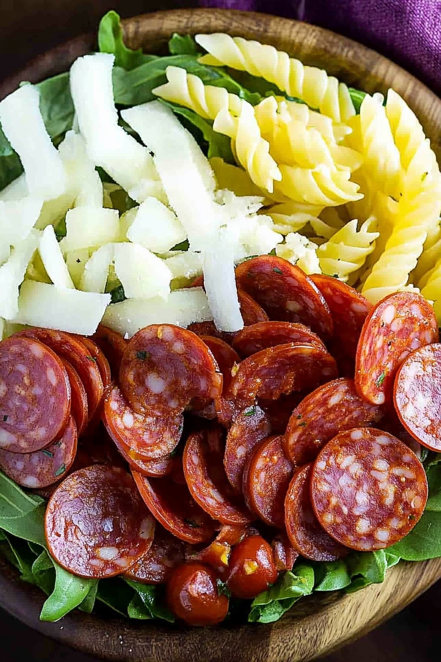 Zesty Pepperoni Pasta Salad
