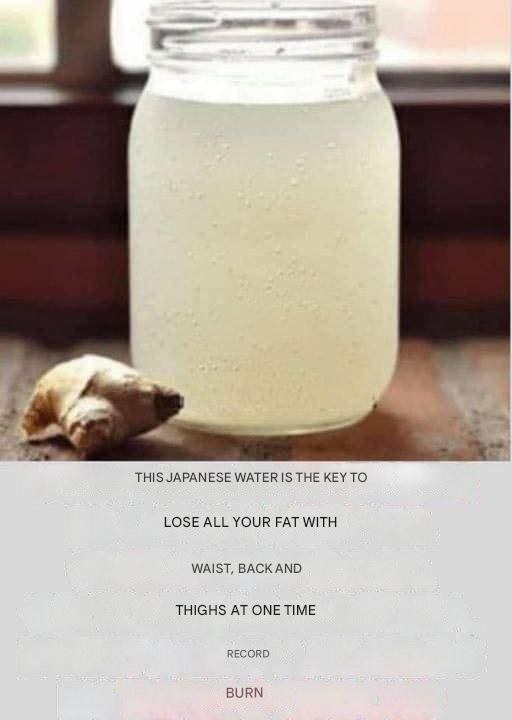 Ginger Water: The Healthiest Drink to Burn Fat from Your Belly, Neck, Arms, Back and Thighs!