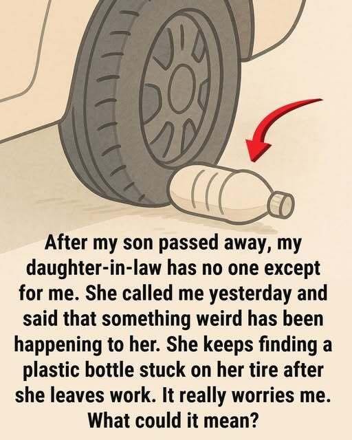Why Drivers Should Pay Attention to a Plastic Bottle Near Their Tire