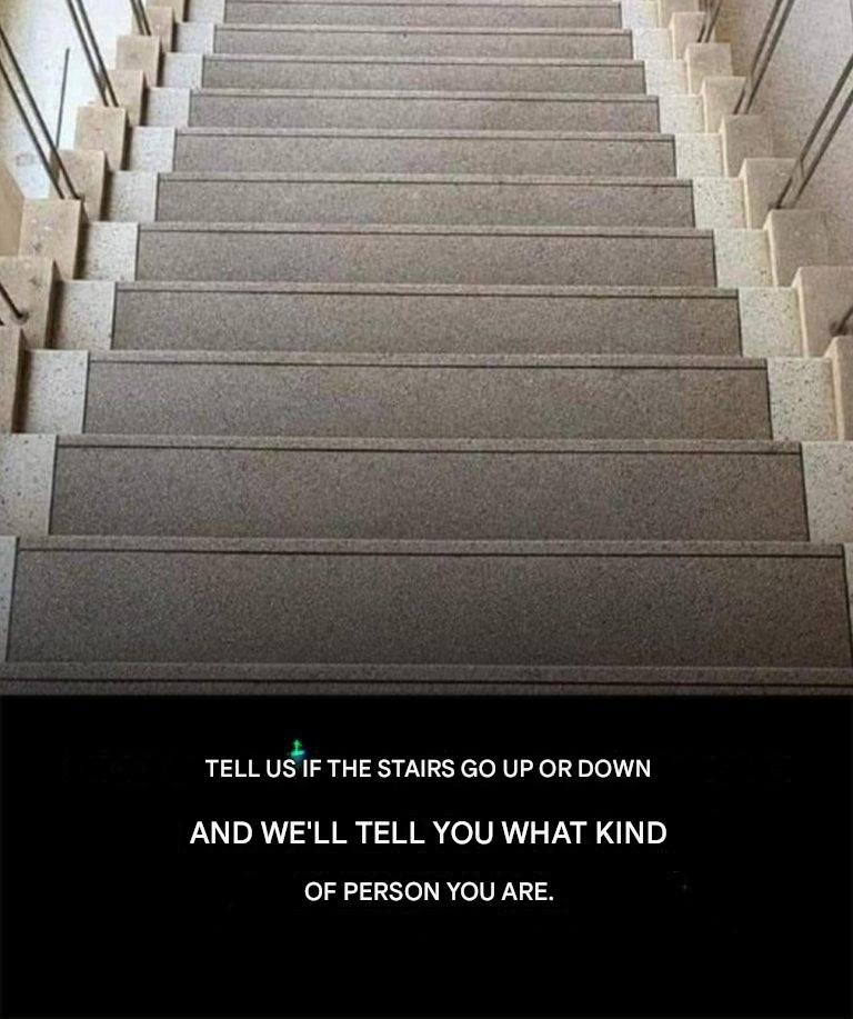 Ladder: Can you see it going up or down?