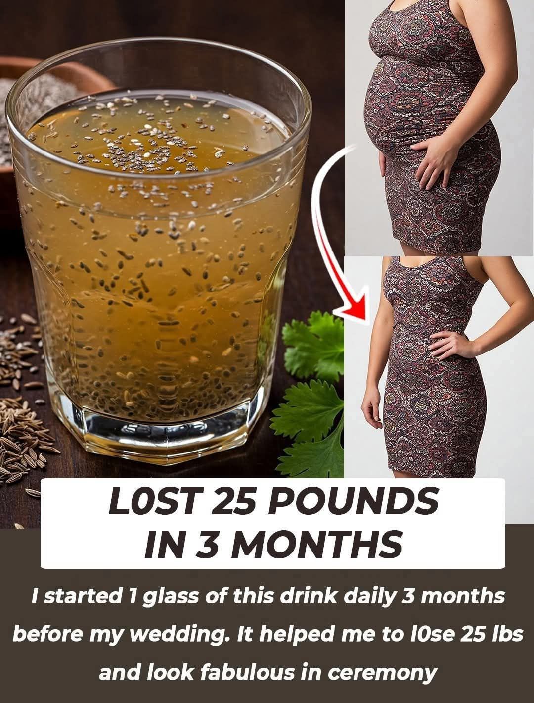Natural Drink to Lose 25 Pounds in 3 Months