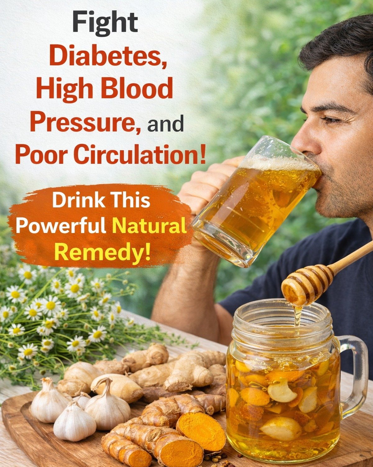 Chamomile, Turmeric, Fennel & Bay Leaf Tea: The 4-Herb Blend That May Calm Blood Pressure, Steady Blood Sugar, and Revive Sluggish Circulation