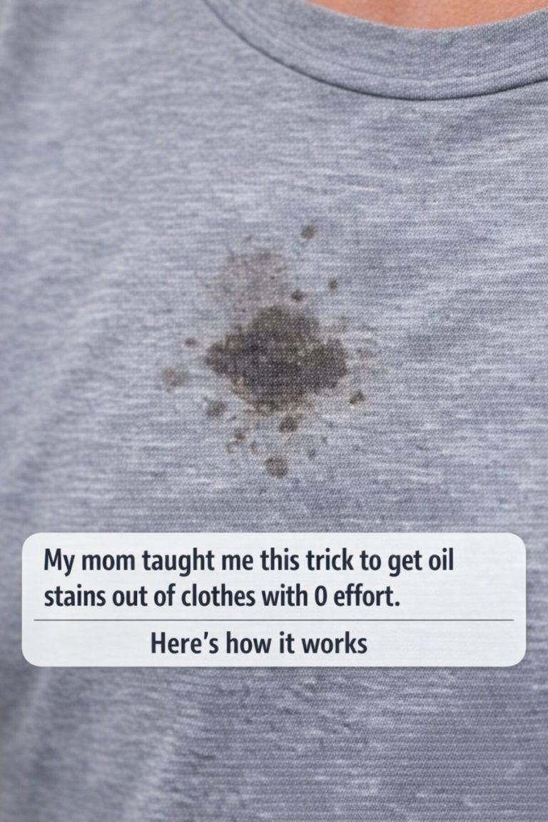 My Mom’s Simple Trick to Remove Oil Stains from Clothes